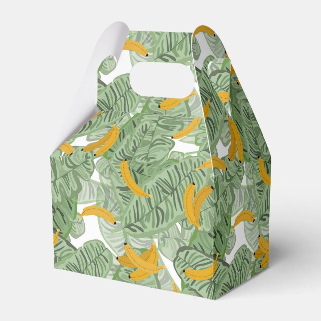 Modernes tropisches Bananengrün Geschenkschachtel (Vorderseite)