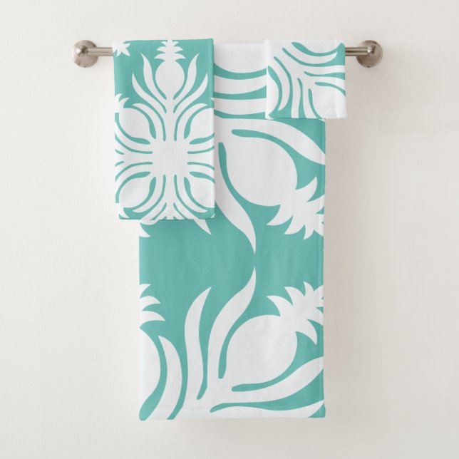 Modernes, tropisches Hawaiianbad t Badhandtuch Set (Insitu)
