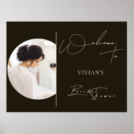 Modernes Typografie Foto Digitaler Empfang Poster