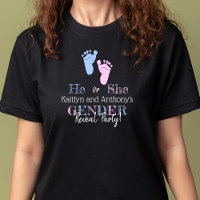 Modernes Typografie Gender Reveal Party! Babyparty
