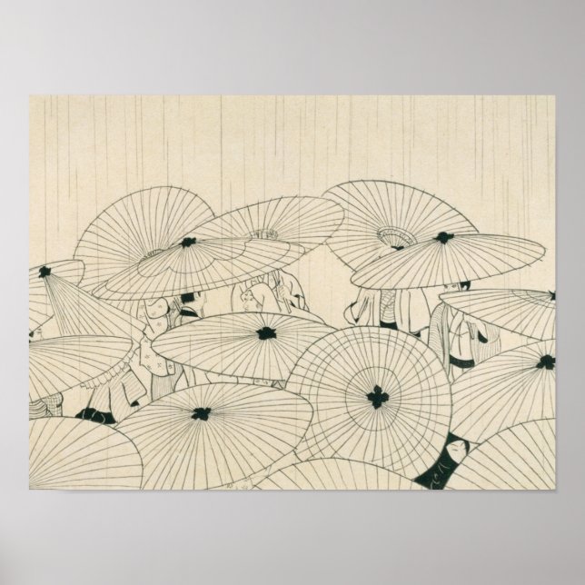 Modernes Ukiyos von Komura Settai Poster (Vorne)