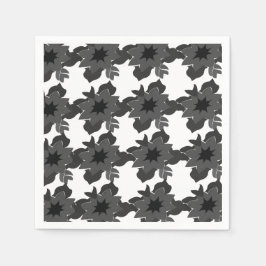 Modernes und Abstraktes elegantes, florales Muster Serviette