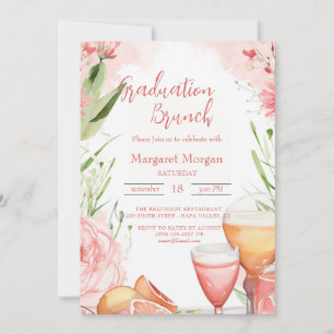 Modernes und einfaches Bridal Brunch Einladung