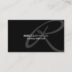 Modernes und elegantes Monogramm Visitenkarte