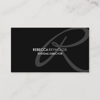 Modernes und elegantes Monogramm Visitenkarte