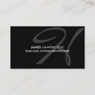 Modernes und elegantes Monogramm Visitenkarte