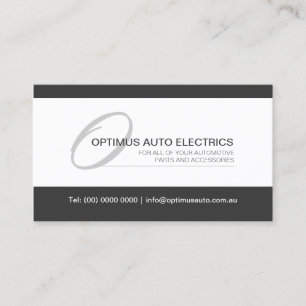 Modernes und elegantes Monogramm Visitenkarte