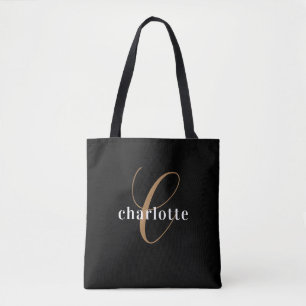 Modernes und elegantes Personalisiertes Monogramm Tasche