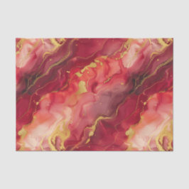 Modernes und elegantes Rot und Gold Seidenpapier