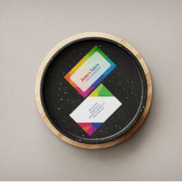 Modernes und farbenfrohes Abstrakt Visitenkarte