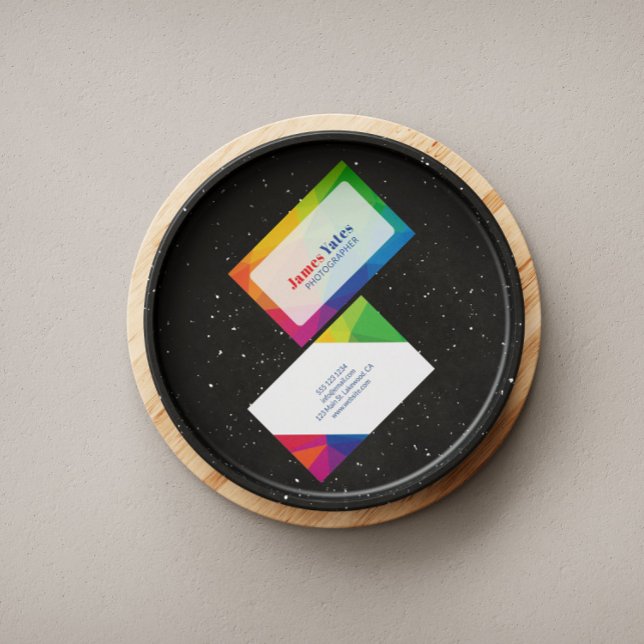 Modernes und farbenfrohes Abstrakt Visitenkarte (Von Creator hochgeladen)