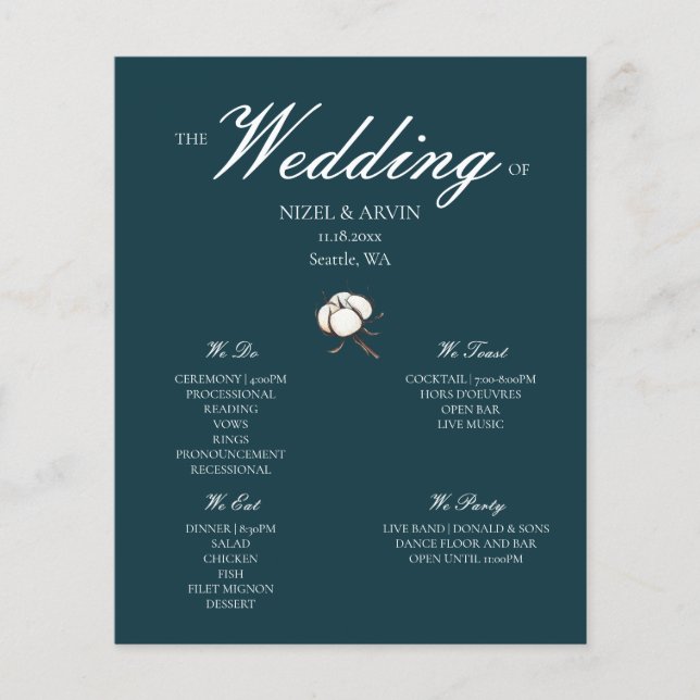 Modernes und klassisches Cotton Green Wedding Prog (Vorderseite)