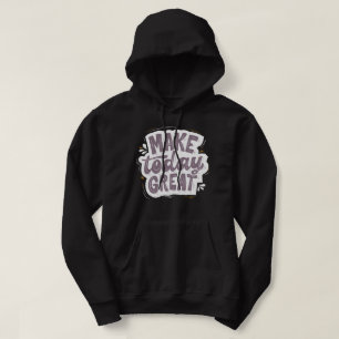 Modernes und motivierend Zitat, das Schwarz förder Hoodie