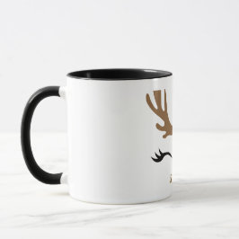 Modernes und Niedliches Weihnachtsfest im Rentiers Tasse