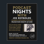 Modernes und stilvolles Podcaster, Podcast-Werbung Flyer<br><div class="desc">Moderner und stilvoller Podcaster,  Podcast Advertising Flyer vom Business Card Store.</div>