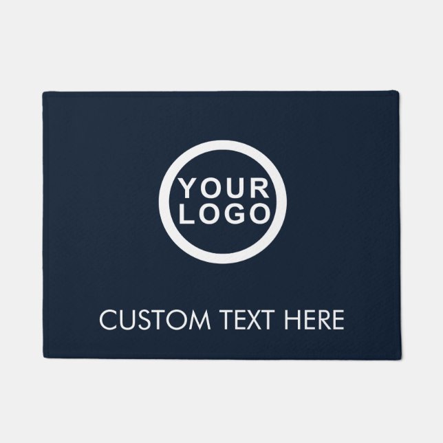 Modernes Unternehmen für Firmenlogo | Navy Blue Fußmatte (Vorderseite)