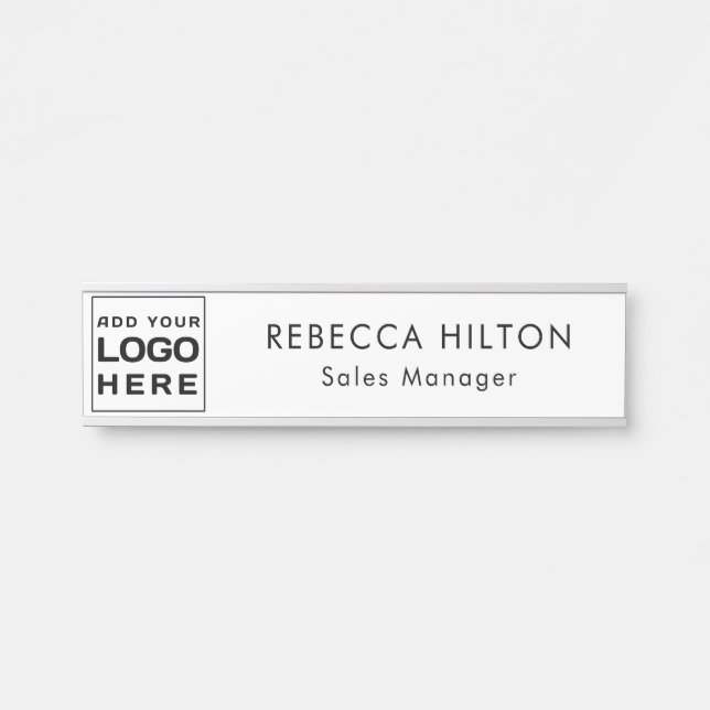 Modernes Unternehmen für Logos Mitarbeiter nach Ma Türschild (Vorderseite )