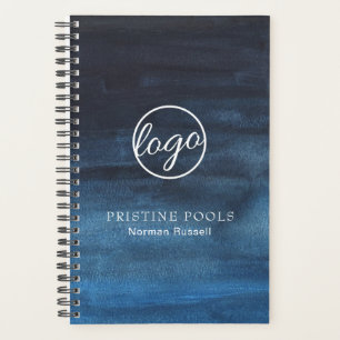 Modernes Unternehmen für Navy Blue Logos Planer