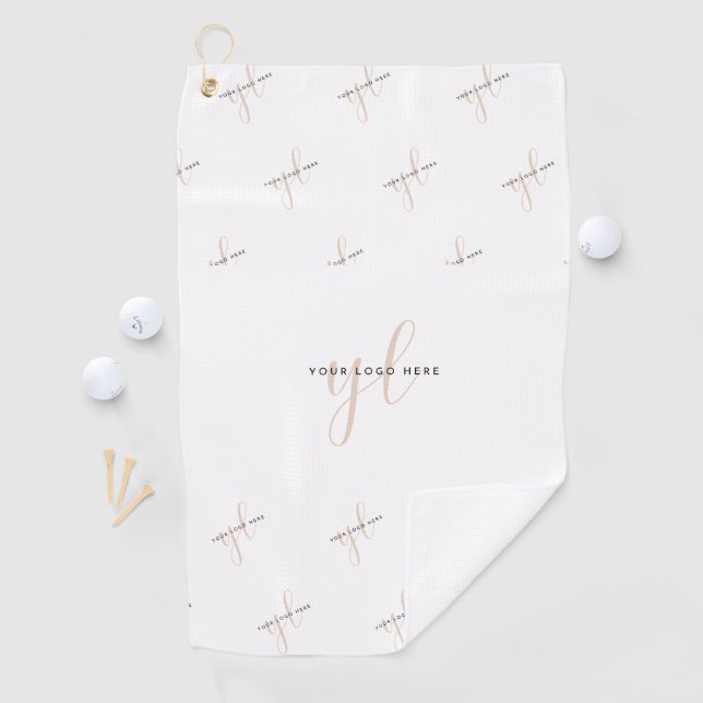 Modernes Unternehmen Logo Wiederholung Muster Busi Golfhandtuch (Insitu)