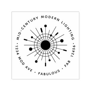 Modernes Unternehmen mit eigenem Logo aus dem 19. Permastempel