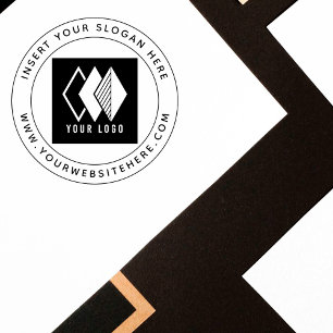 Modernes Unternehmen mit Logo-Runde Permastempel