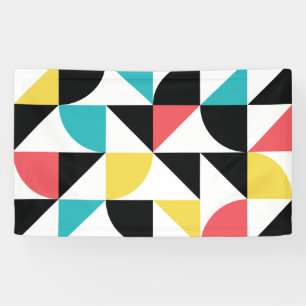 Modernes, urbanes, buntes, lustiges geometrisches  banner