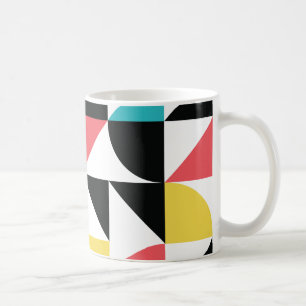 Modernes, urbanes, buntes, lustiges geometrisches  kaffeetasse
