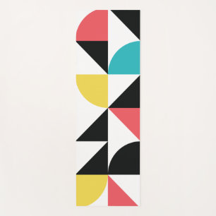 Modernes, urbanes, buntes, lustiges geometrisches  yogamatte