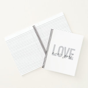 Modernes, urbanes, cooles, einfaches Design der Li Notizbuch