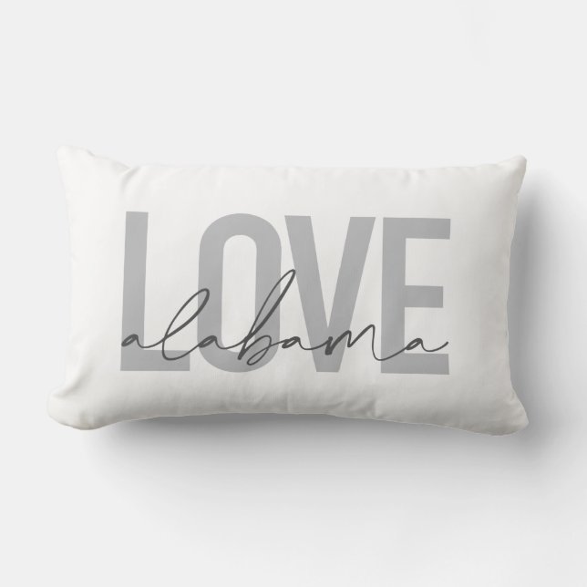 Modernes, urbanes, einfaches, cooles Design Liebe  Lendenkissen (Vorderseite)