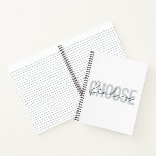 Modernes, urbanes, einfaches Design von Choose Kin Notizbuch