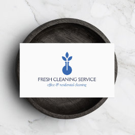 Modernes Vase-Logo für Reinigungsservice, Gastfreu Visitenkarte