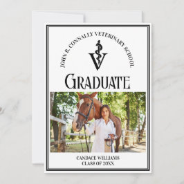 Modernes Veterinäramt Foto Custom Abschluss Ankündigung