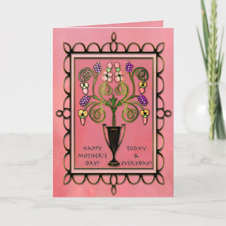 Modernes Viktorianisches Bouquet in Rosa (Personal Karte