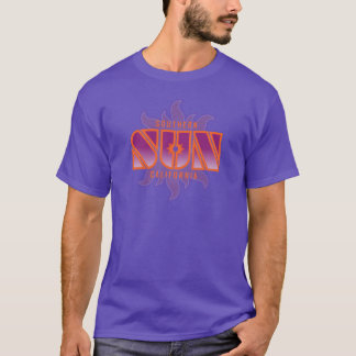 Modernes Vintage Lila So-Cal Sun T-Shirt