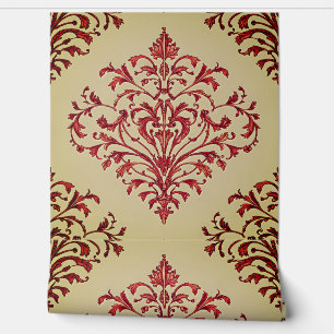 Modernes Vintages Blumenmuster4 Tapete