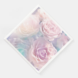 Modernes Vintages Blumenpapier-Abendessen Napkins Serviette