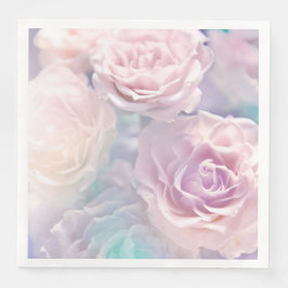 Modernes Vintages Blumenpapier-Abendessen Napkins Serviette