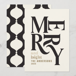 Modernes Vintages Retro-Chritsmas Ankündigung