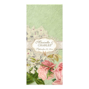 Modernes, Vintages Spitzentea Hydrangea in Rose Werbekarte