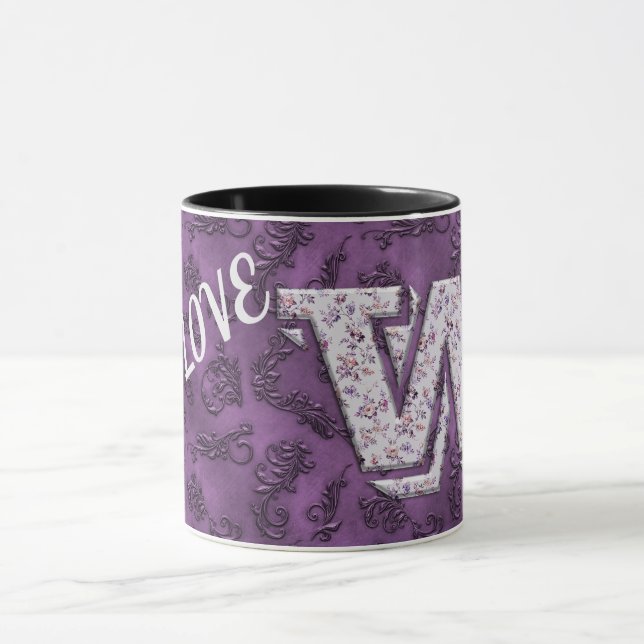 Modernes Vintages W Tasse (Zentrum)