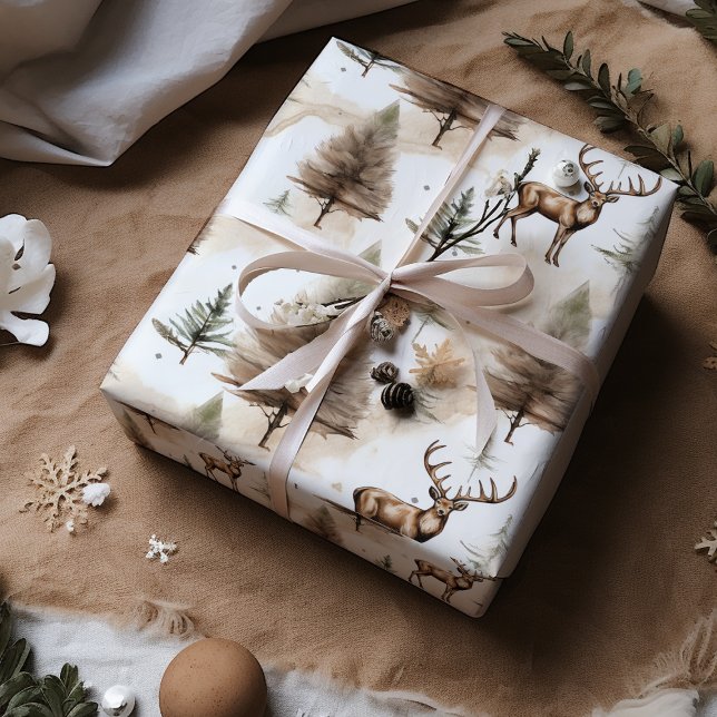 Modernes Vintages Weihnachtswackelpapier für Renti Geschenkpapier (Von Creator hochgeladen)