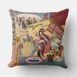 modernes Vintages Westerncowgirl Kissen