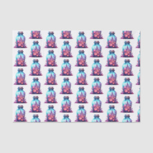 Modernes Viviane Pastellblau und Pastellrosa Hallo Seidenpapier