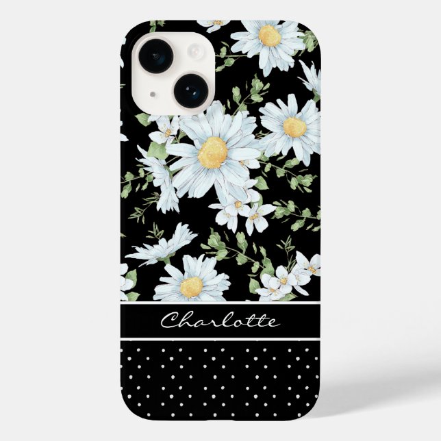 Modernes, von Girly Chic inspiriertes, florales Do Case-Mate iPhone 14 Hülle (Rückseite)