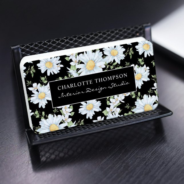 Modernes, von Girly Chic inspiriertes, florales Do Visitenkarte (Von Creator hochgeladen)