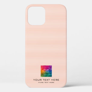 Modernes Vorlagenlogo für Apricot-Streifen Case-Mate iPhone Hülle