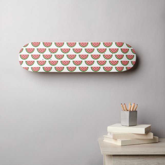 Modernes Watermelon Slice Pattern Skateboard (Wandkunst (Horz))