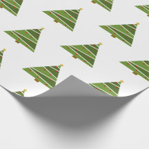 Modernes Weihnachtsbaum-Muster-Packpapier