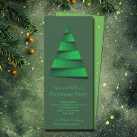 Modernes Weihnachtsbaum-Party Einladung<br><div class="desc">Stilvolle,  moderne abstrakte Weihnachtsbaumdetails sind in schicken,  weißen Schriftzeichen in den Party Einladungen Ihres Party enthalten. Erhältlich als INSTANT DOWNLOAD oder PRNTED CARDS oder beides! PASSENDE Artikel in unserer Sammlung.</div>